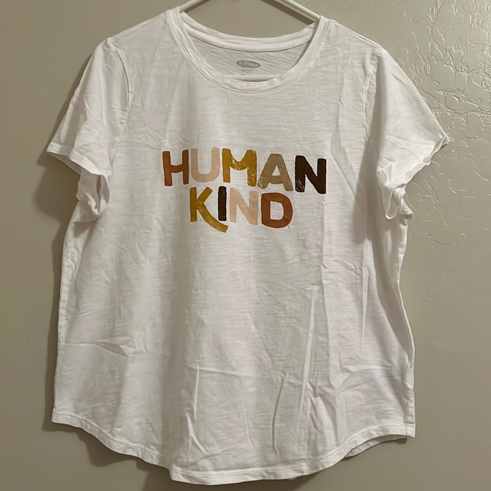 Old navy human kind tshirt